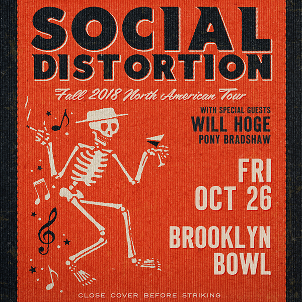 Win tickets to SOCIAL DISTORTION live at Brooklyn Bowl Las Vegas