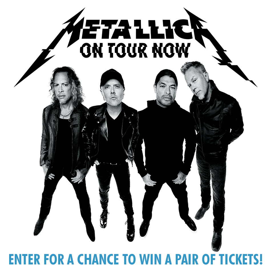 Win tickets to METALLICA live in Las Vegas! November 26th at T-Mobile Arena