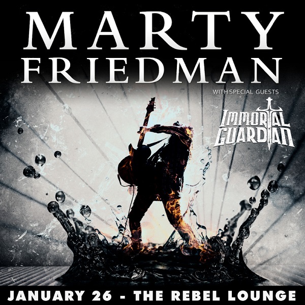 Win tickets to MARTY FRIEDMAN live at The Rebel Lounge