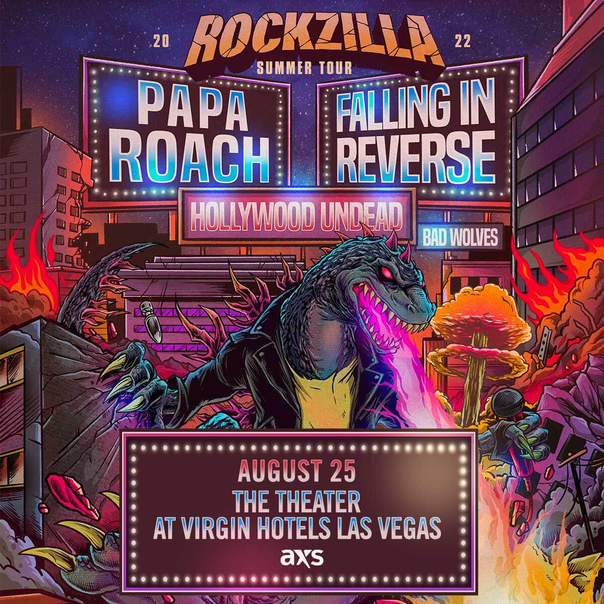 PAPA ROACH & FALLING IN REVERSELive at The Theater at Virgin Hotels Las Vegas