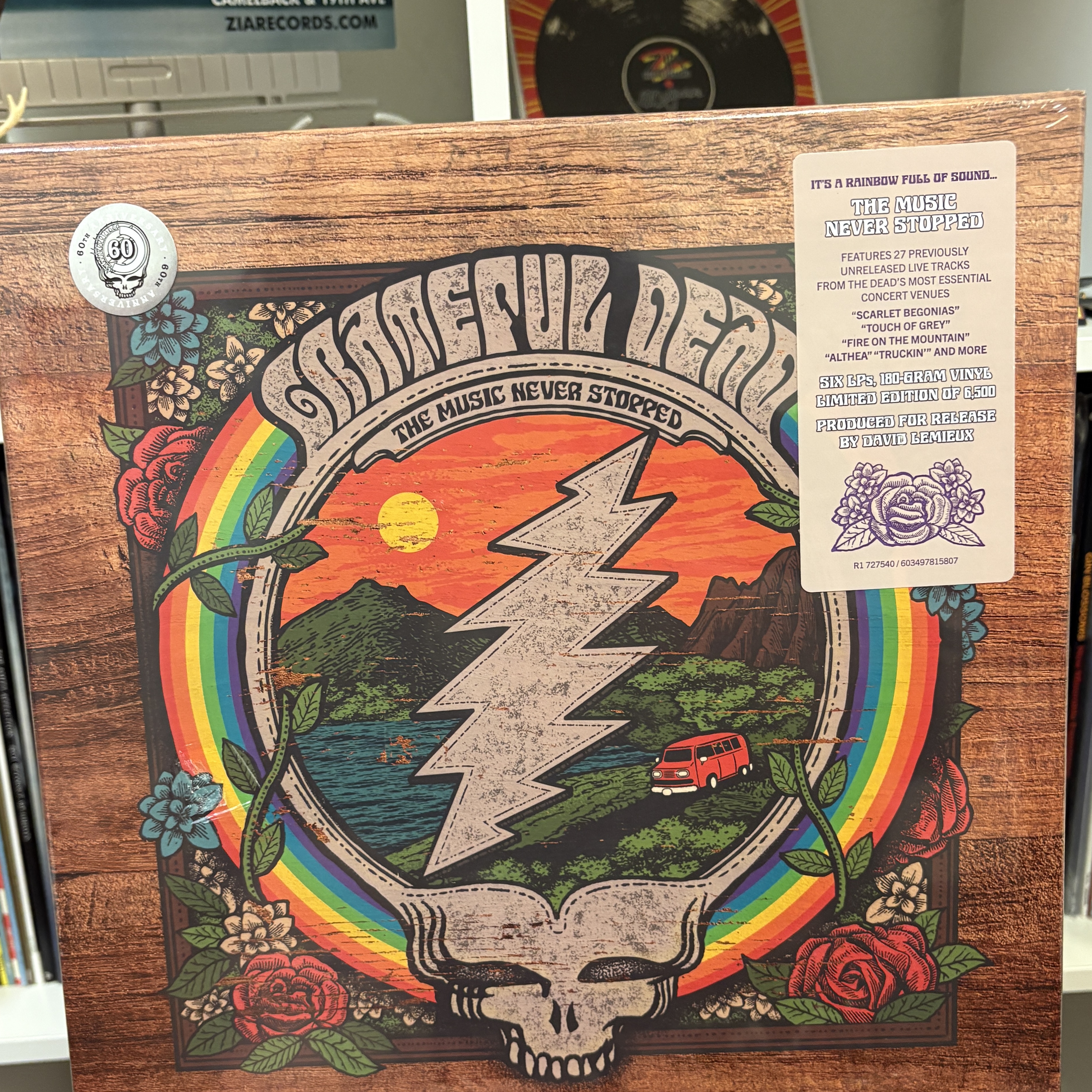GRATEFUL DEAD"MUSIC NEVER STOPPED (LIVE)" 6LP BOXSET
